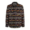 Mc2 Saint Barth Wool-blend Overshirt With Navajo Pattern