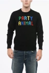 Mc2 Saint Barth Wool Blend Party Animal Crew-neck Sweater