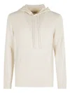 Mc2 Saint Barth Wool Hoodie In White