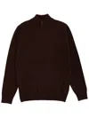 Mc2 Saint Barth Wool Sweater In Brown