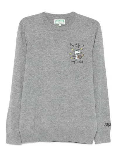 Mc2 Saint Barth Wool Sweater In Gray
