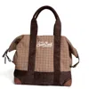 Mc2 Saint Barth Wool Travel Bag In Brown