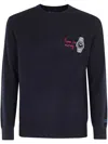 Mc2 Saint Barth Wool Watch Sweater In Blue