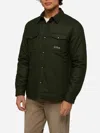 Mc2 Saint Barth Wooly Green Overshirt Chalet With St. Barth Embroidery In Green