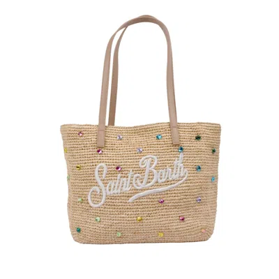 Mc2 Saint Barth Woven Raffia Tote Bag