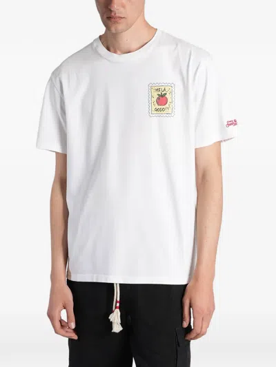Mc2 Saint Barth X Alessandro Enriquez Mela Godo-print Portland T-shirt In White