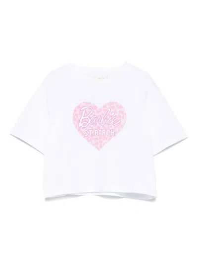 Mc2 Saint Barth Kids' X Barbie Printed T-shirt In White