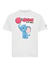 Mc2 Saint Barth X Big Babol Elephant-graphic T-shirt In Weiss