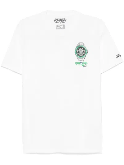 Mc2 Saint Barth X Crypto Puppets Arnott T-shirt In White