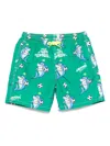 Mc2 Saint Barth X Crypto Puppets Jean Lighting Swim Shorts In Green