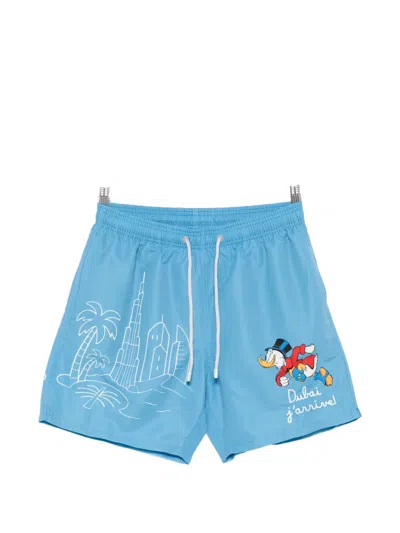 Mc2 Saint Barth X Disney Gustavia Swim Shorts In Blue
