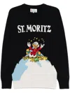 Mc2 Saint Barth X Disney Heron Sweater In 黑色