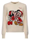 Mc2 Saint Barth X Disney Kissmass Mood Graphic Sweater In Neutral