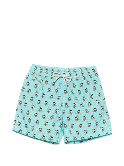Mc2 Saint Barth X Disney Lighting Micro Stretch Swim Shorts In Multi