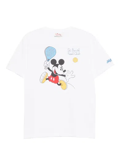 Mc2 Saint Barth X Disney Mickey Mouse-print T-shirt In White