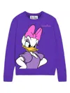 Mc2 Saint Barth New Queen Permalosa Sweater In Wool Blend In Purple