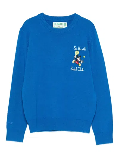 Mc2 Saint Barth Kids' X Disney Sport Club Sweater In Blue