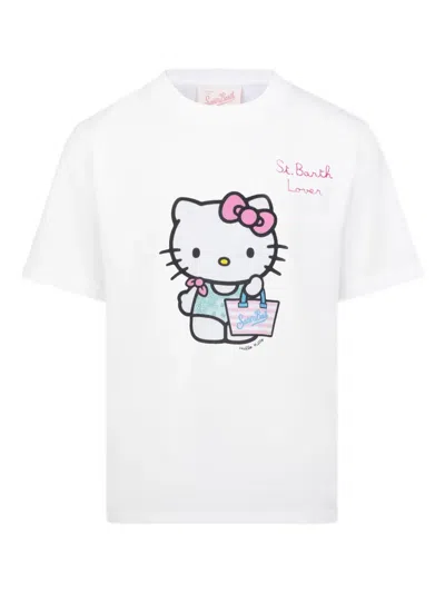 Mc2 Saint Barth Kids' X Hello Kitty Elly Graphic T-shirt In White