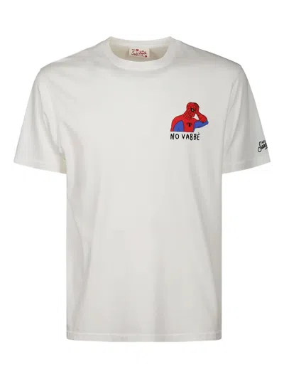 Mc2 Saint Barth X Marvel Spiderman-print Cotton T-shirt In White
