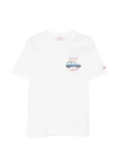 Mc2 Saint Barth X Panda Portofino Graphic-print T-shirt In White