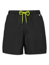 Mc2 Saint Barth Lighting Pantone Black Swim Shorts In Black