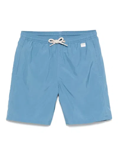 Mc2 Saint Barth Kids' X Pantone Jean Lighting Swim Shorts In Blue