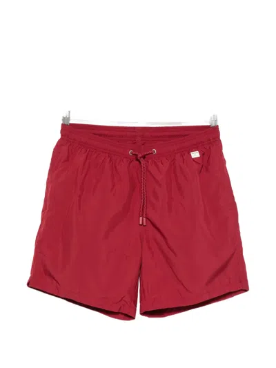 Mc2 Saint Barth X Pantone Lighting Drawstring Swim Shorts In Red