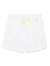 Mc2 Saint Barth Logo-patch Swim Shorts In White