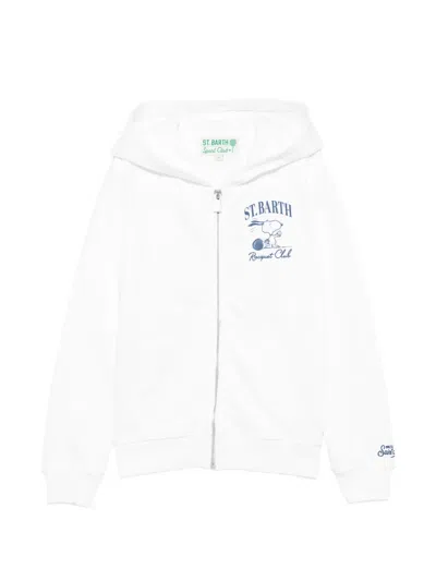Mc2 Saint Barth Kids' X Peanuts Long-sleeves Hoodie In White