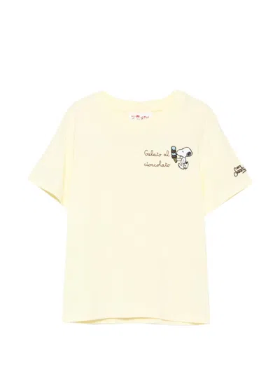 Mc2 Saint Barth Kids' X Peanuts Crew-neck T-shirt In Yellow
