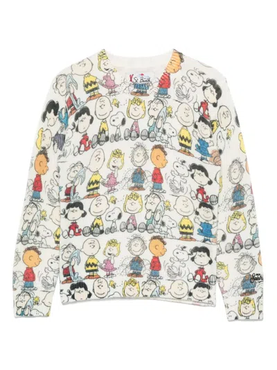 Mc2 Saint Barth Kids' X Peanuts™ Douglas Sweater In Neutrals