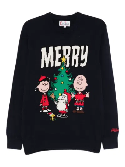 Mc2 Saint Barth X Peanuts Heron Sweater In Blue
