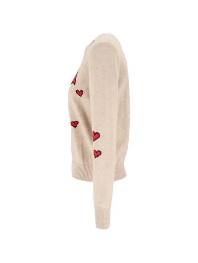 Mc2 Saint Barth X Peanuts Intarsia-knit Sweater In Neutral