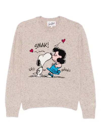 Mc2 Saint Barth X Peanuts Long-sleeve Sweater In Neutral