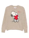 Mc2 Saint Barth X Peanuts New Queen Jumper In Neutral
