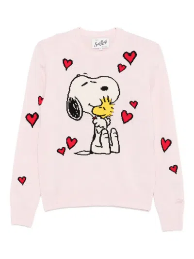 Mc2 Saint Barth X Peanuts New Queen Jumper In Pink