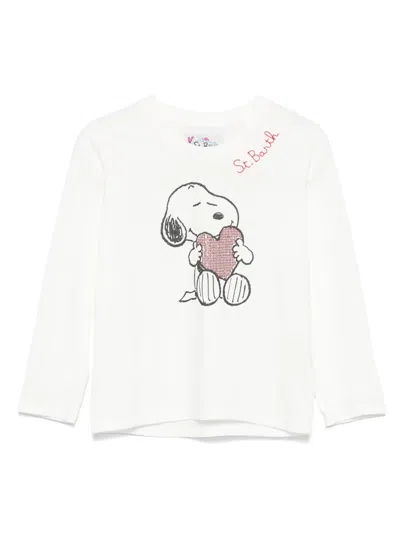 Mc2 Saint Barth Kids' X Peanuts Penny T-shirt In White