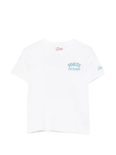 Mc2 Saint Barth Kids' X Peanuts Portland Jr Graphic-print Crew-neck T-shirt In White