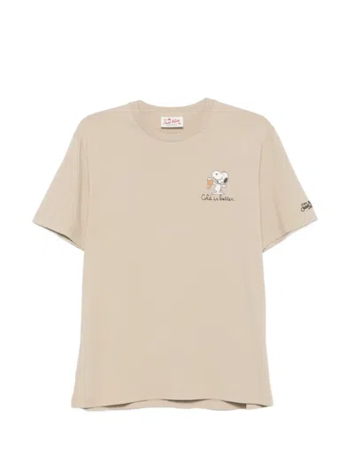 Mc2 Saint Barth X Peanuts Portofino Graphic-print T-shirt In Neutral