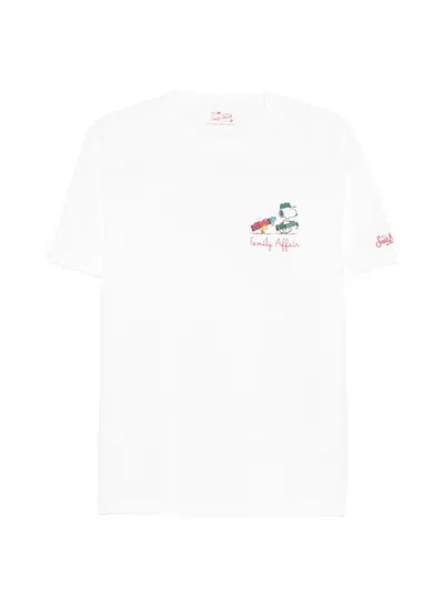 Mc2 Saint Barth X Peanuts Portofino Print-detail T-shirt In White
