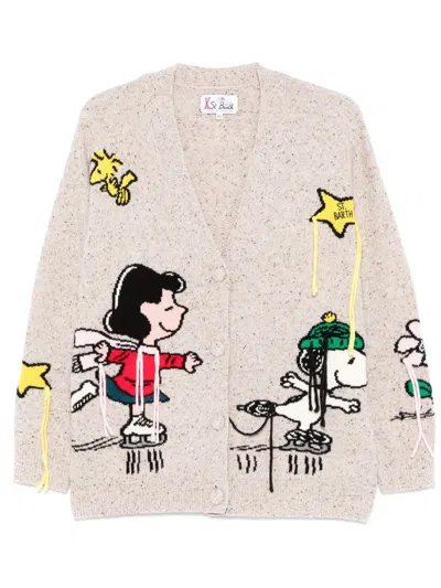 Mc2 Saint Barth X Peanuts™ Sasi Cardigan In Brown