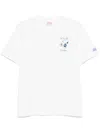 Mc2 Saint Barth X Peanuts Snoopy Bomber-print T-shirt In White
