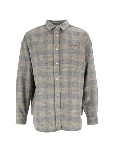 Mc2 Saint Barth X Peanuts Snoopy Lover Tartan Shirt In Gray