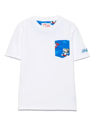 Mc2 Saint Barth X Peanuts Snoopy-print Cotton T-shirt In White