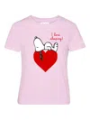 Mc2 Saint Barth X Peanuts Snoopy-print T-shirt In Pink