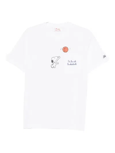 Mc2 Saint Barth X Peanuts Snoopy-print T-shirt In White