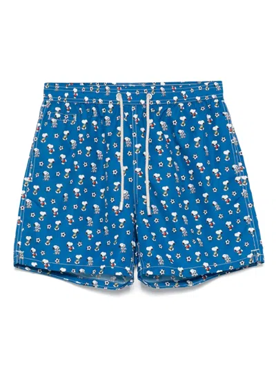 MC2 SAINT BARTH X PEANUTS™ SNOOPY SOCCER PLAY-PRINT SWIM SHORTS