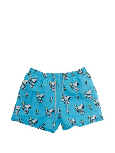 Mc2 Saint Barth Kids' X Peanuts Snoopy Swim Shorts In Blue