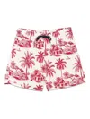 Mc2 Saint Barth 'gustavia' White And Red Swimsuit