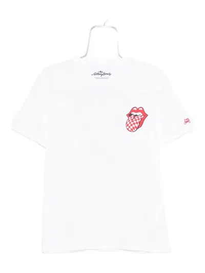 Mc2 Saint Barth X Rolling Stones T-shirt In White